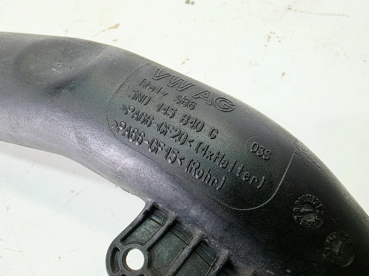 PRZEWÓD RURA WĄŻ INTERCOOLERA AUDI VOLKSWAGEN SEAT SKODA 2.0 TDI 5N0145840G