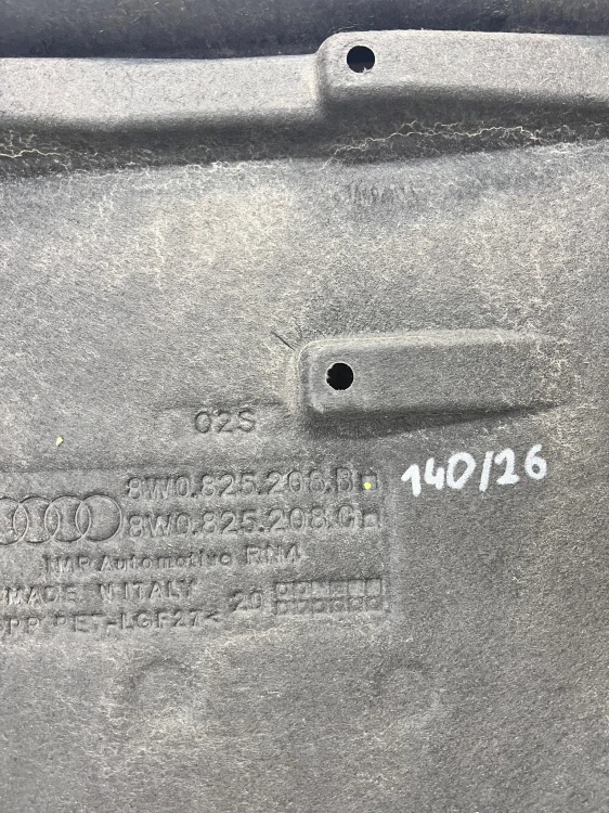 OSŁONA PODWOZIA PRAWA DUŻA AUDI A4 B9 A5 8W 8W0825208B ORYGINAŁ 140/26