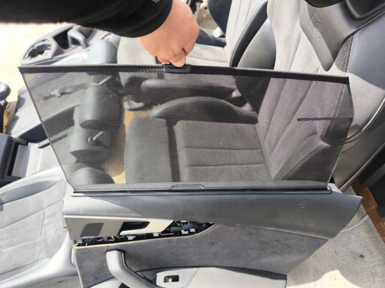 FOTEL FOTELE SKÓRA KOMPLET S LINE AUDI A4 B9 SKÓRA ALCANTARA ROLETY GRZANE