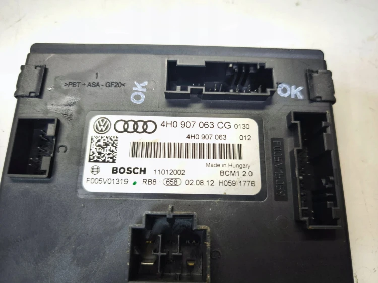 MODUŁ STEROWNIK KOMFORTU BMC AUDI A6 C7 A7 A8 4H0907063CG