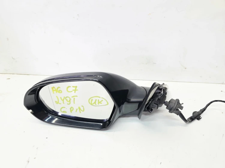 LUSTERKO ZEWNĘTRZNE LEWE AUDI A6 C7 LIFT LY9T 6 PIN UK