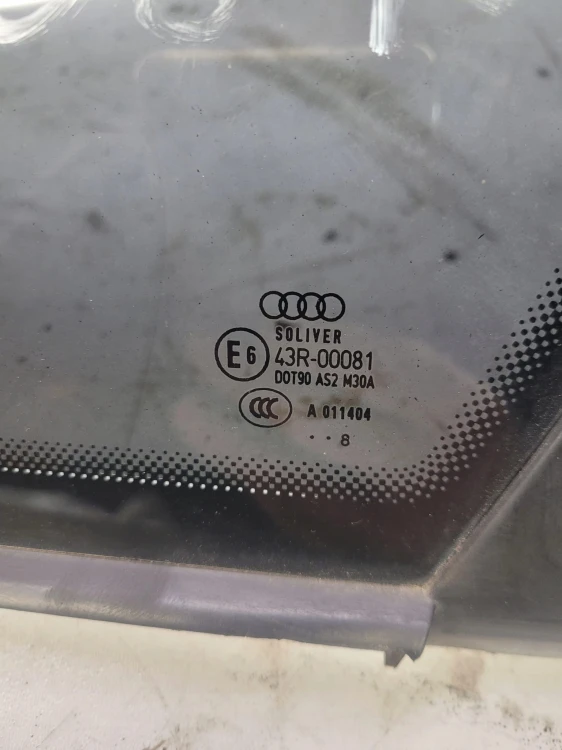 SZYBA KAROSERYJNA PRAWY TYŁ AUDI A6 C6 SEDAN 4F5 2008R