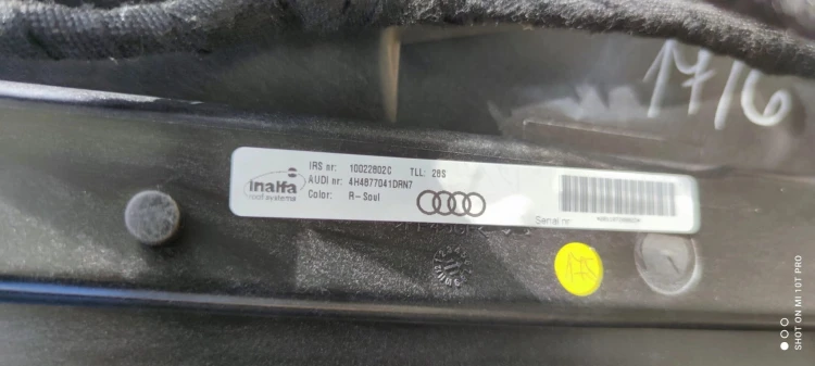SZYBERDACH PANORAMA KOMPLET AUDI A8 D4 4H4077041