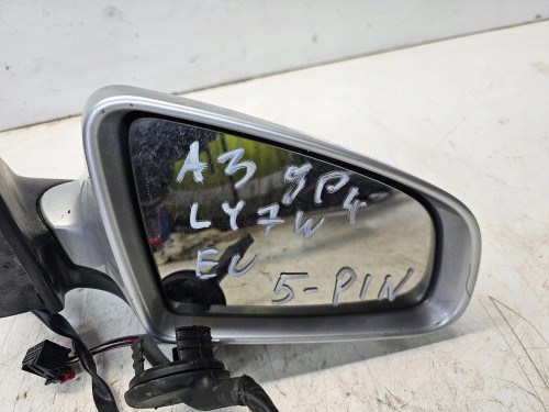 LUSTERKO ZEWNĘTRZNE PRAWE AUDI A3 8P4 5 PIN LY7W EUROPA