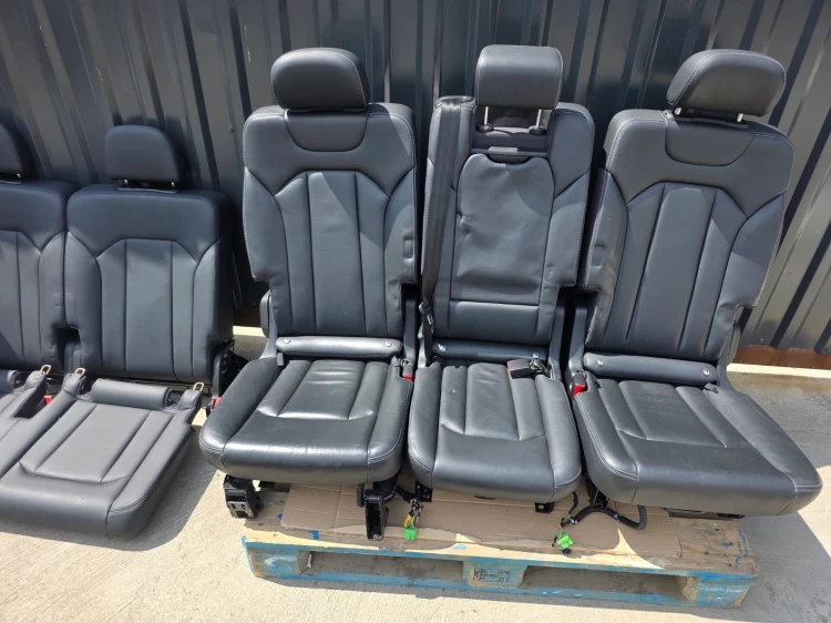 FOTEL FOTELE AUDI Q7 4M 7 OSÓB S LINE PRZÓD TYŁ GRZANY PEŁNA ELEKTRYKA !!!