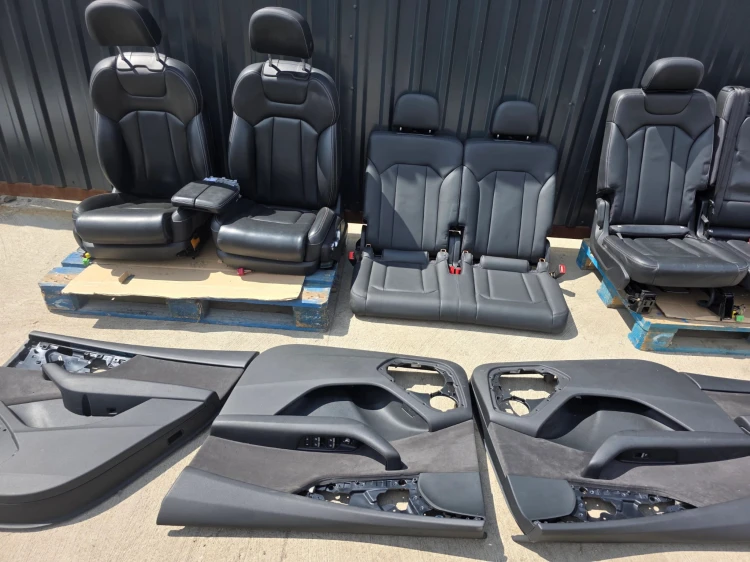 FOTEL FOTELE AUDI Q7 4M 7 OSÓB S LINE PRZÓD TYŁ GRZANY PEŁNA ELEKTRYKA !!!