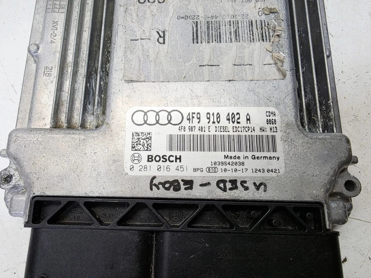 KOMPUTER STEROWNIK SILNIKA AUDI A6 C6 LIFT 3.0 TDI 4F9910402A 4F0907401E