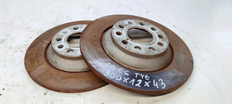 TARCZA TARCZE HAMULCOWE TYŁ AUDI A6 C6 300 MM 12 MM 43MM