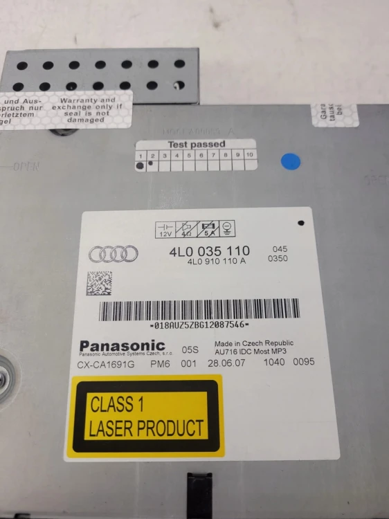 ZMIENIARKA CD AUDI Q7 4L 4L0035110 4L0910110A