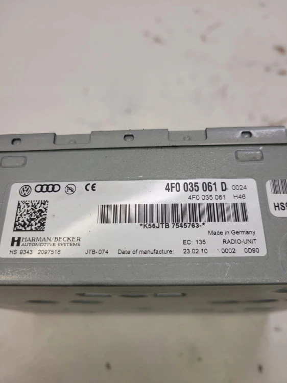 TUNER RADIOWY MODUŁ RADIA AUDI A5 Q5 A4 4F0035061D