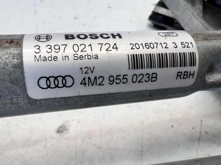 MECHANIZM WYCIERACZEK PRZÓD AUDI Q7 4M 4M0955119A 4M0955023B ANGIELSKI