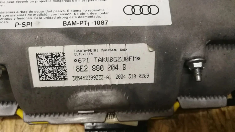 PODUSZKA POWIETRZNA PASAŻERA AUDI A4 B7 8E2880204B