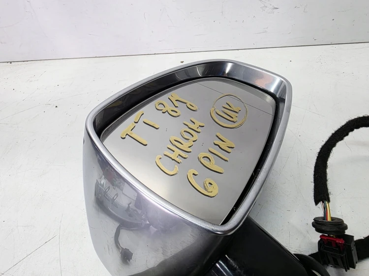 LUSTERKO ZEWNĘTRZNE PRAWY PRZÓD CHROM AUDI TT TTS 8J 6 PIN UK