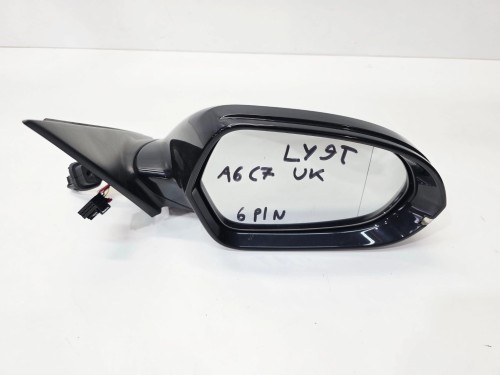 LUSTERKO ZEWNĘTRZNE PRAWE AUDI A6 C7 LY9T 6 PIN UK