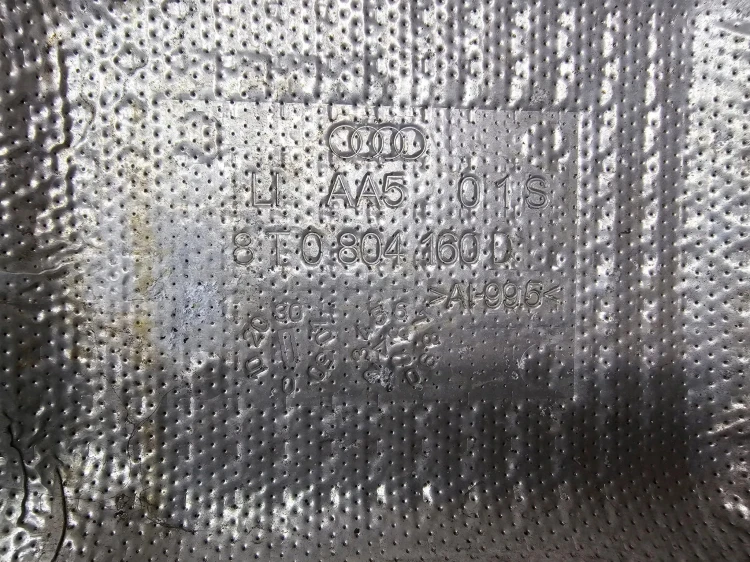 OSŁONA TERMICZNA AUDI A5 8T COUPE 8T0804160D