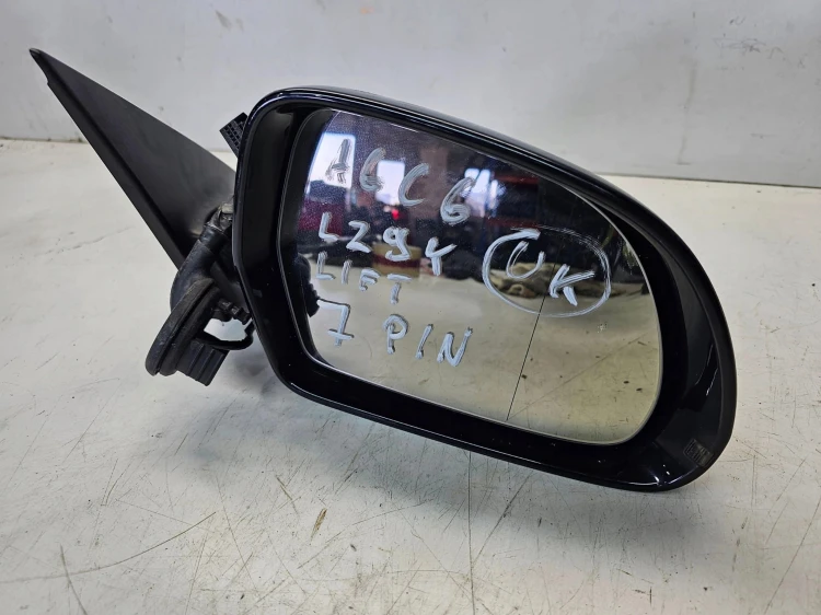 LUSTERKO PRAWY PRZÓD AUDI A6 C6 LIFT LZ9Y 7 PIN UK