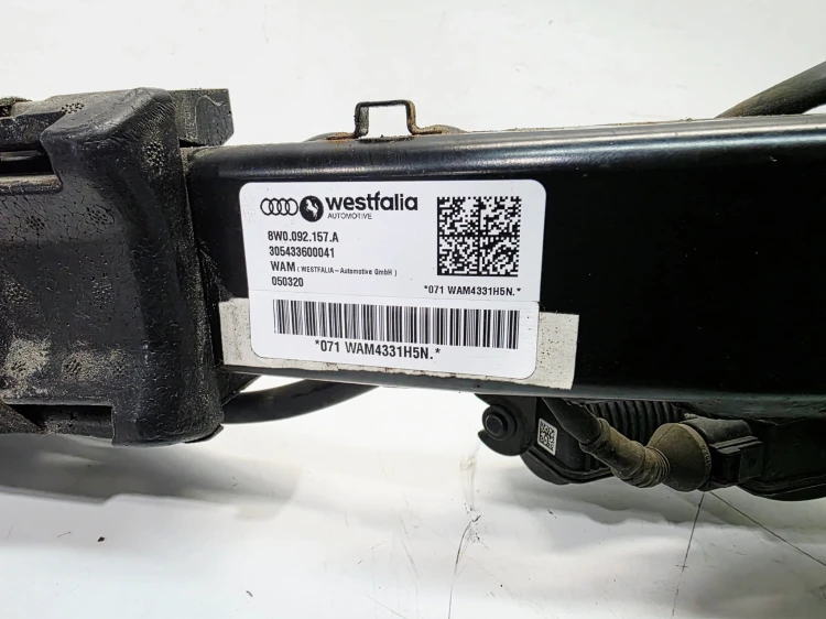 HAK HOLOWNICZY SKŁADANY WESTFAILA + MODUŁ AUDI A4 B9 8W0092157A KOMPLET