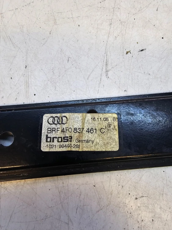 MECHANIZM SZYBY LEWY PRZÓD AUDI A6 C6 4F0837461