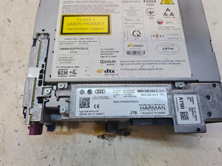 JEDNOSTKA MMI CZYTNIK SD SIM AUDI A4 B9 A5 8W 8W0035044C