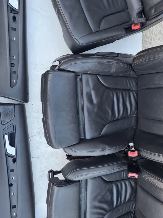 FOTEL FOTELE AUDI Q5 8R SKÓRA S LINE KOMPLET !!!