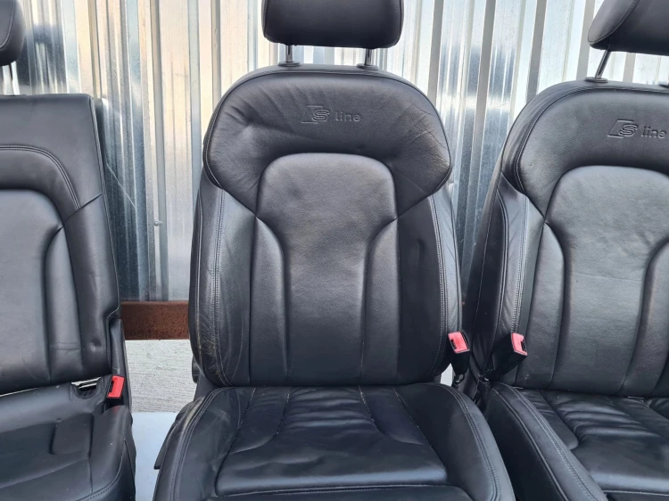 FOTEL FOTELE AUDI Q5 8R SKÓRA S LINE KOMPLET !!!