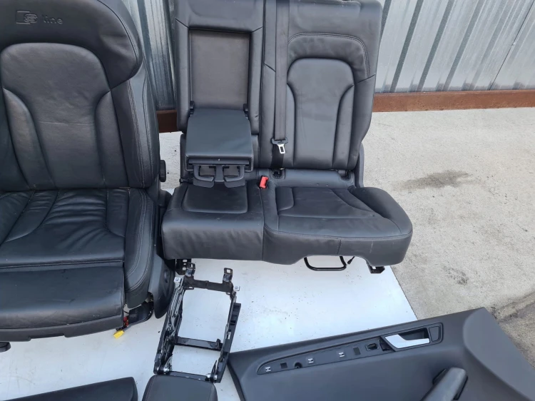 FOTEL FOTELE AUDI Q5 8R SKÓRA S LINE KOMPLET !!!