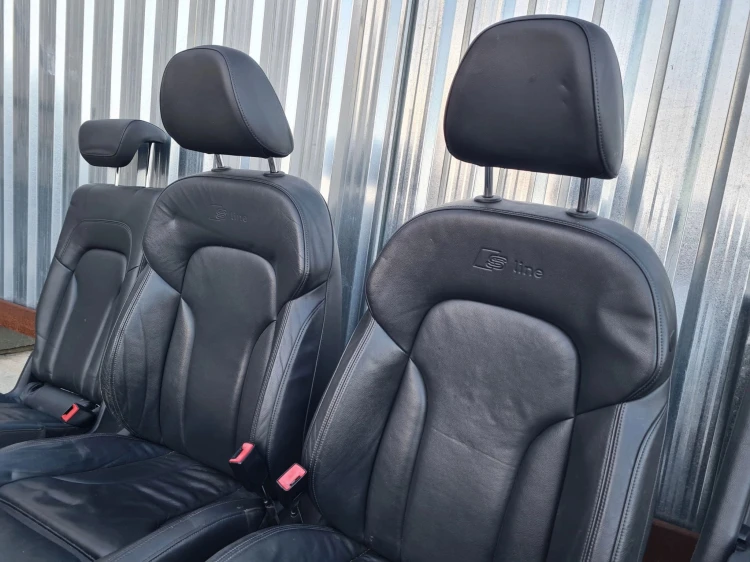 FOTEL FOTELE AUDI Q5 8R SKÓRA S LINE KOMPLET !!!