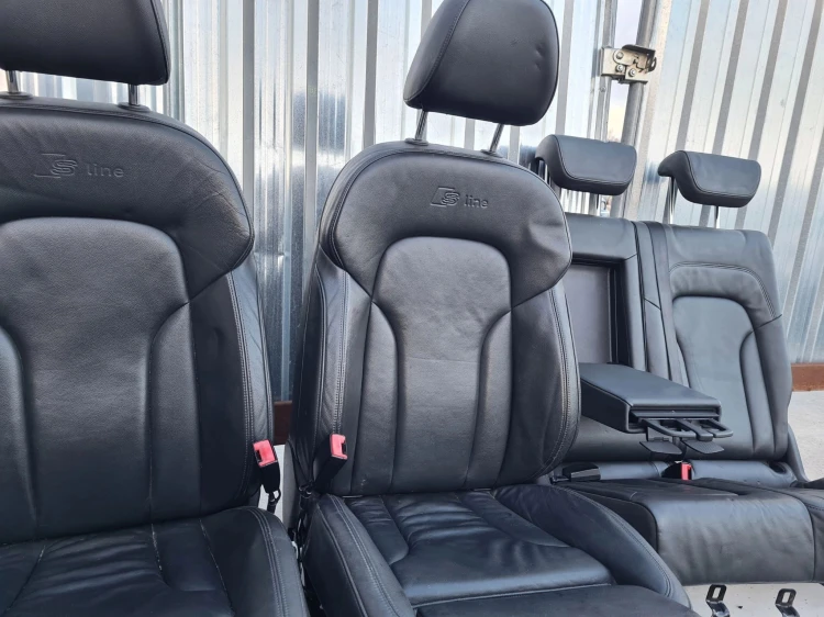 FOTEL FOTELE AUDI Q5 8R SKÓRA S LINE KOMPLET !!!