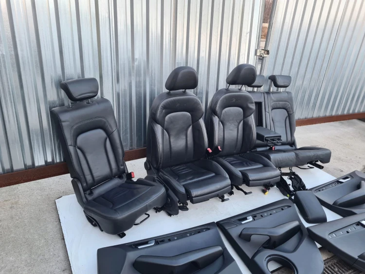 FOTEL FOTELE AUDI Q5 8R SKÓRA S LINE KOMPLET !!!