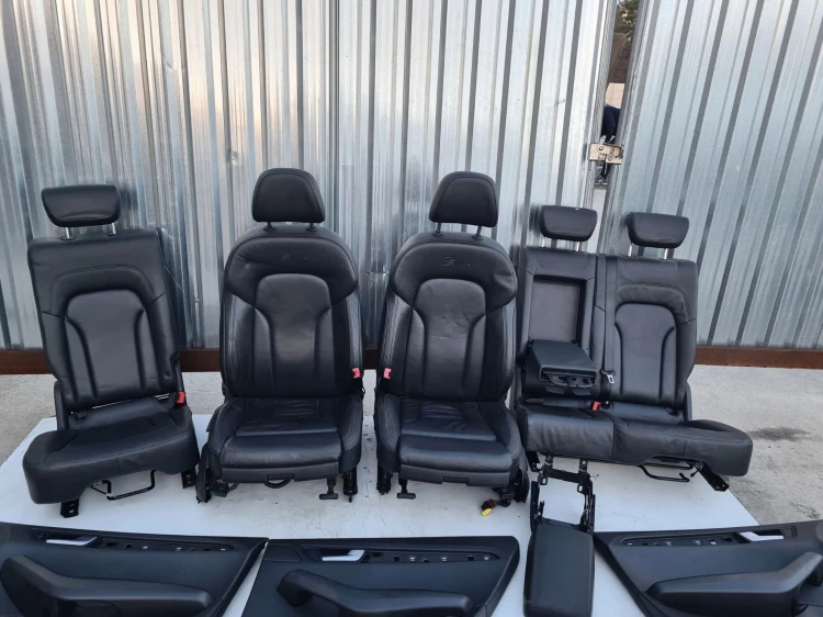 FOTEL FOTELE AUDI Q5 8R SKÓRA S LINE KOMPLET !!!