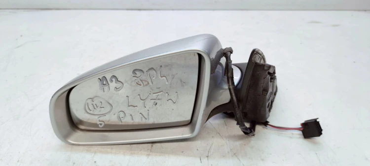 LUSTERKO ZEWNĘTRZNE LEWE AUDI A3 8P4 5 PIN LY7W UK