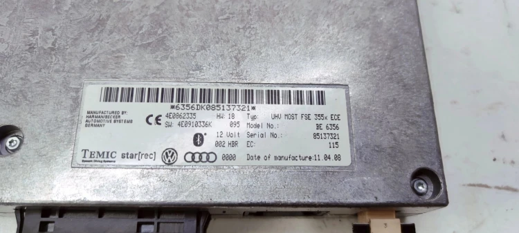 MODUŁ BLUETOOTH AUDI A4 A5 A6 4E0862335 4E0910336K