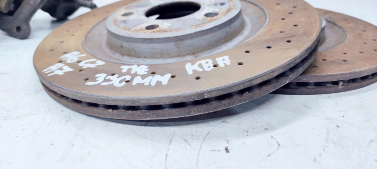 ZACISK HAMULCOWY TYŁ KOMPLET AUDI A6 C7 A7 330 MM