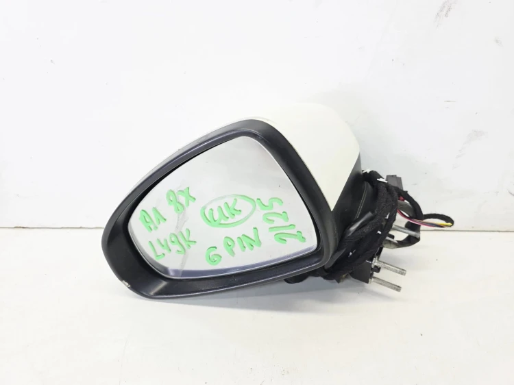 LUSTERKO ZEWNĘTRZNE LEWE AUDI A1 8X 8X3 6 PIN LY9K 2/25 UK