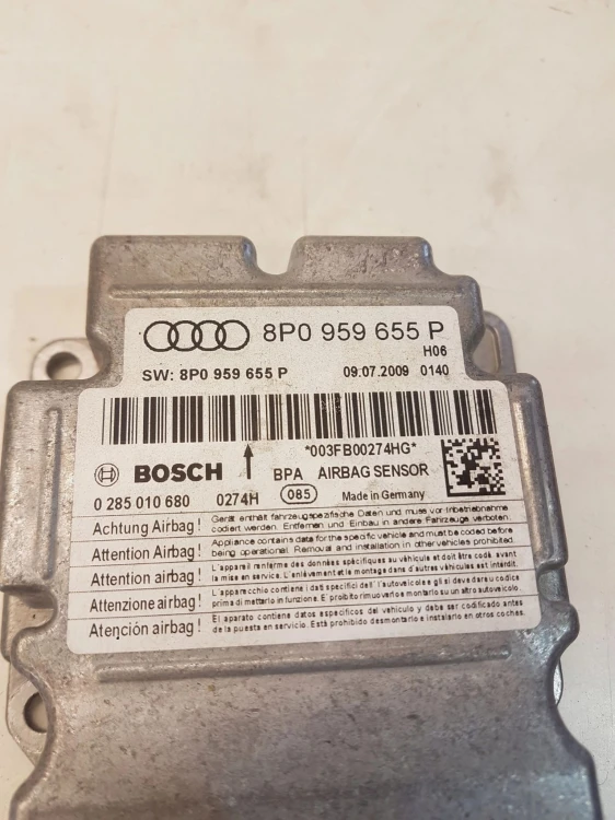 SENSOR PODUSZEK AIR BAG AUDI A3 8P 8P0959655P