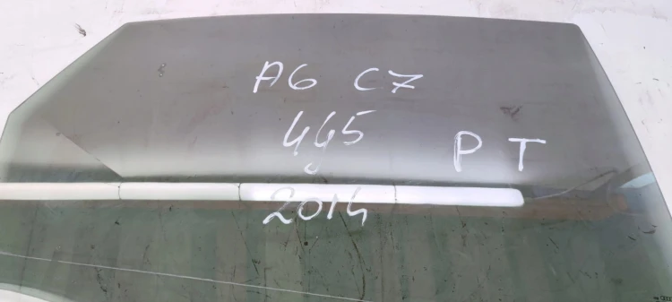 SZYBA BOCZNA DRZWI PRAWY TYŁ AUDI A6 C7 4G5 SEDAN 2014R ORYGINAŁ !!!!