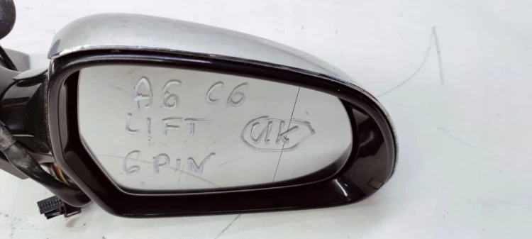 LUSTERKO PRAWY PRZÓD AUDI A6 C6 LIFT UK 6 PIN LZ9Y
