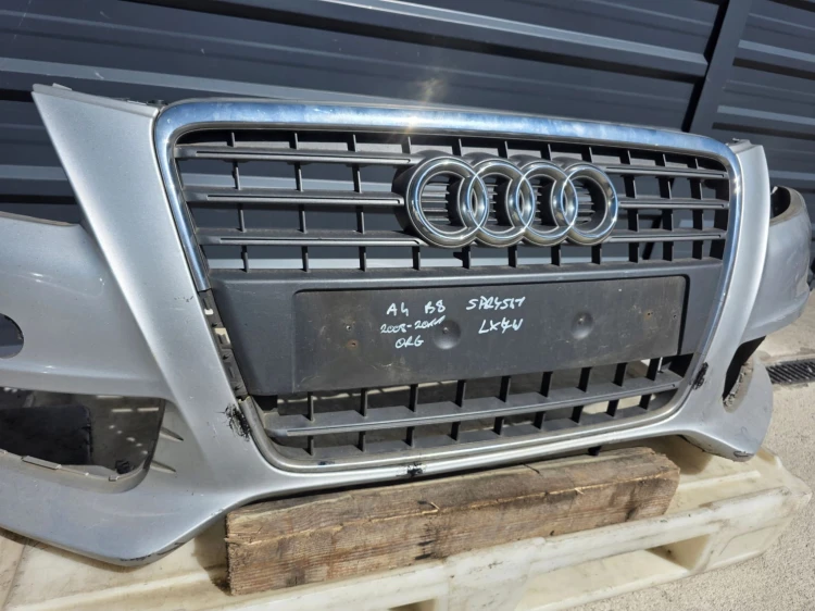 ZDERZAK PRZÓD KOMPLETNY AUDI A4 B8 SPRYSKI 2008-2011 LX7W !!!