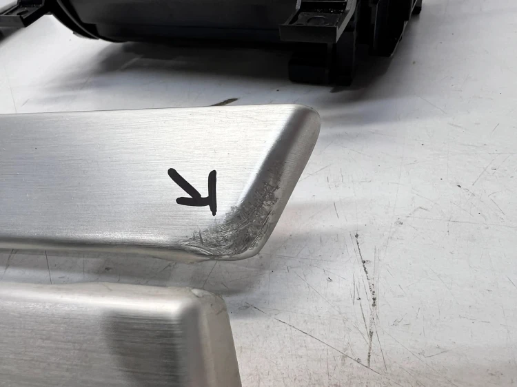 DEKOR DEKORY KOMPLET AUDI A3 8P4 SZCZOTKOWANE ALUMINIUM 1/26