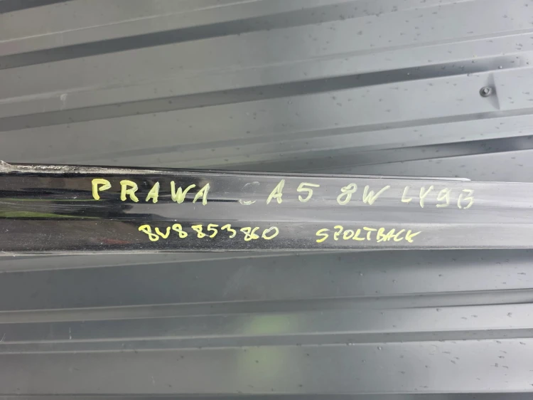 LISTWA PROGOWA PRAWA AUDI A5 8W SPORTBACK 8W8853860 LY9B ORYGINAŁ !!!