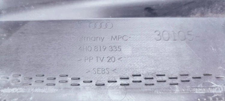 OSŁONA PODSZYBIA LEWE AUDI A8 D4 4H0819335