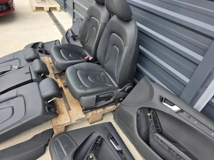 FOTEL FOTELE AUDI A4 B8 KOMPLET SKÓRA 2008-2016 BEZ PODGRZEWANIA !!! *3