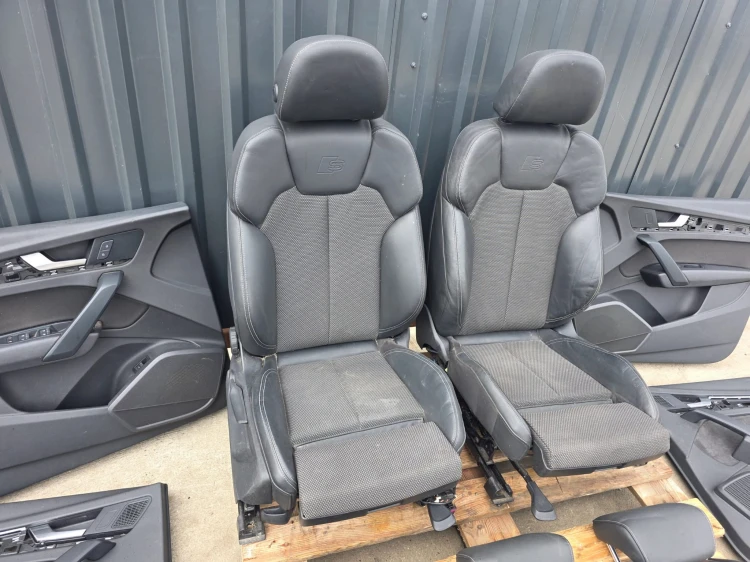 FOTEL FOTELE AUDI Q5 80A FY SKÓRA + ALCANTARA GRZANY PRZÓD EUROPA KOMPLET !