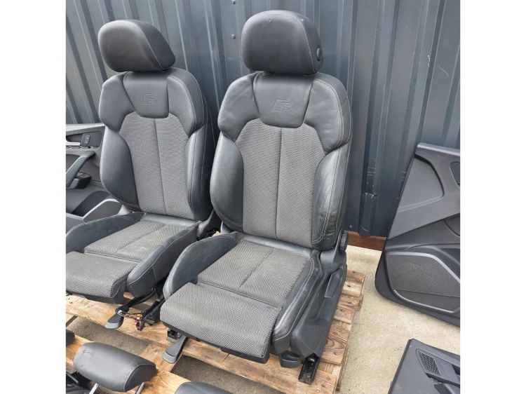 FOTEL FOTELE AUDI Q5 80A FY SKÓRA + ALCANTARA GRZANY PRZÓD EUROPA KOMPLET !