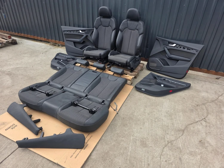 FOTEL FOTELE AUDI Q5 80A FY SKÓRA + ALCANTARA GRZANY PRZÓD EUROPA KOMPLET !