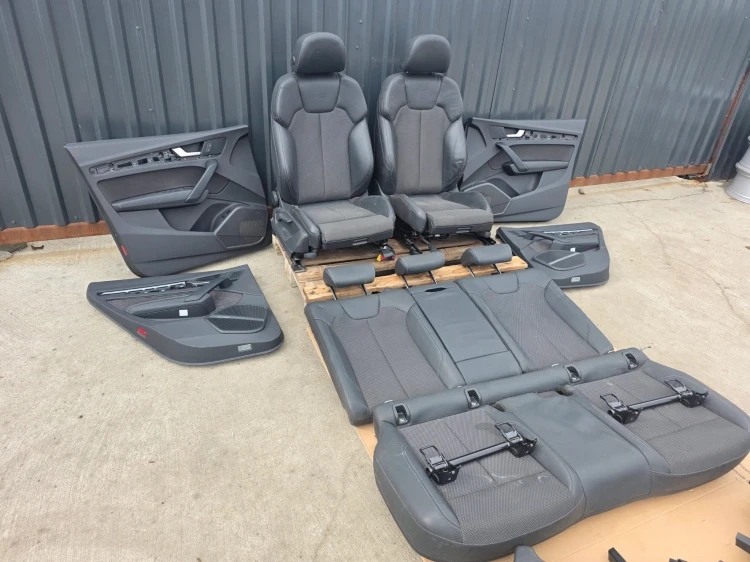 FOTEL FOTELE AUDI Q5 80A FY SKÓRA + ALCANTARA GRZANY PRZÓD EUROPA KOMPLET !