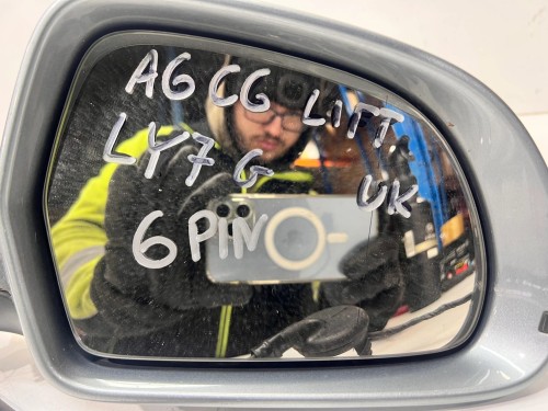 LUSTERKO ZEWNĘTRZNE PRAWE AUDI A6 C6 LY7G 6PIN UK LIFT