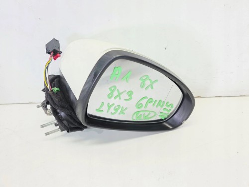 LUSTERKO ZEWNĘTRZNE PRAWE AUDI A1 8X 8X3 6 PIN LY9K 1/25 UK