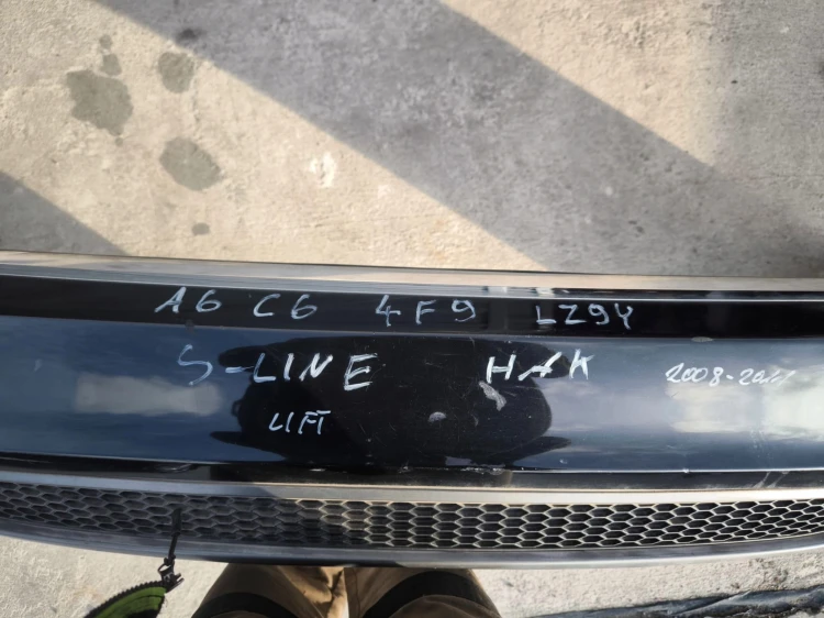 ZDERZAK TYŁ AUDI A6 C6 LIFT LZ9Y S LINE HAK AVANT / KOMBI 2008-2012 !!!