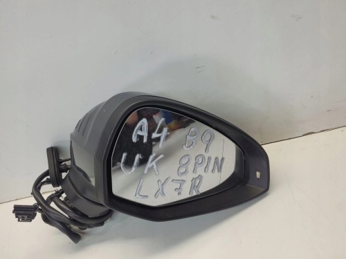 LUSTERKO ZEWNĘTRZNE PRAWE AUDI A4 B9 LX7R 8-PIN UK